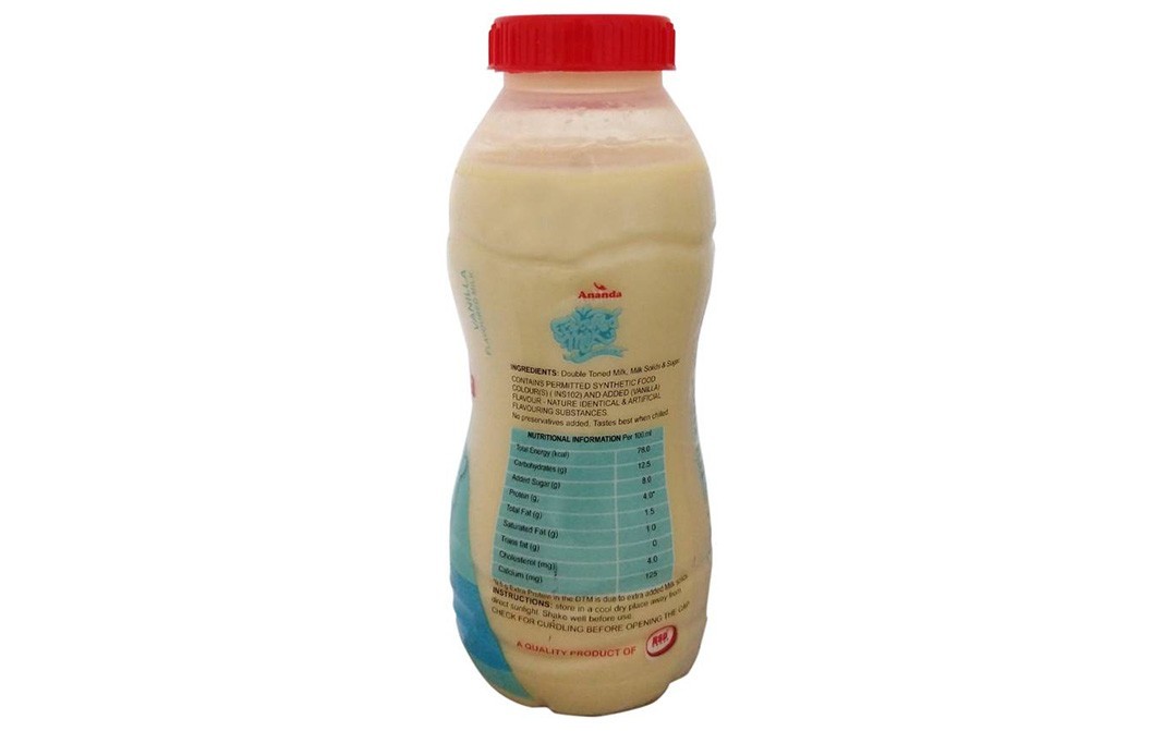 Ananda Flavoured Milk Vanilla    Bottle  180 millilitre